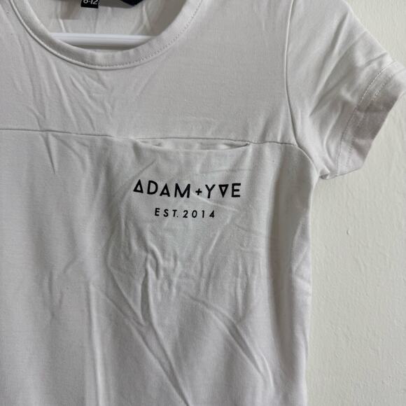 Adam + Yve White & Black Pocket T Shirt Size 6-12 Months - Picture 3 of 7